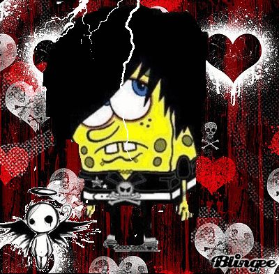 Sponge Wallpaper, Emo Collage, Emo Spongebob, Emo 2000, Emo Gif, Emo Meme, 2000 Nostalgia, Emo Emo, Spongebob Pics