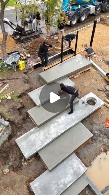 Concrete Garden Ideas, Diy Concrete Coffee Table, Formwork Concrete, Carport Storage, Concrete Pavers Walkway, Concrete Mix Design, Concrete Formwork, Paver Walkway, Concrete Finishes