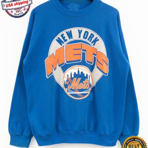 Vintage Mlb New York Mets Big Logo Sweatshirt, New York Mets Shirt, Mlb World Series Shirt, Unisex Shirt, Vintage Shirt D E T A I L S Unisex Graphic Tee For Men & Women Lightweight, Extremely Comfortable, And Durable Cotton Blend Fabric Machine Wash At 30c. Do Not Tumble Dry. Wash Inside-Out In Cool Water With Similar Colours Using A Gentle Cycle. If Ironing Is Necessary, Iron Inside-Out On The Lowest Setting. S H I P P I N G Orders Are Shipped As Soon As Possible Please Check Listing. Usps Sign Mets Sweatshirt, World Series Shirts, Star Wars Hoodie, Baseball Sweatshirts, Hoodies Men Pullover, Summer Tee, New York Knicks, New York Mets, White Sweatshirt