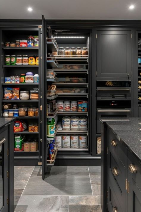 21+ Amazing Pantry Area Interior Designs: Inspiration for Your Home Dream Pantry Walk In Luxury Storage, Luxury Pantry Walk In, Dream Pantry Walk In Luxury, Dream Pantry Walk In, Beautiful Pantries, Small Walk In Pantry, Walk In Pantry Ideas, Beautiful Pantry, Dream Pantry