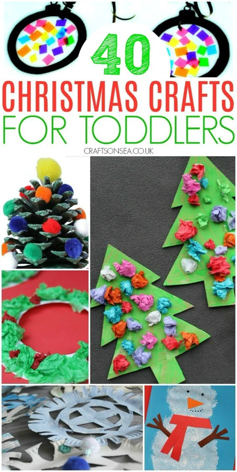 christmas crafts for toddlers to make easy eyfs Toddler Diy Activities, Paper Christmas Tree Craft, Winter Crafts For Toddlers, New Year's Eve Crafts, Christmas Activities For Toddlers, Christmas Tree Craft, Christmas Books For Kids, Craft For Toddlers, Fun Christmas Activities