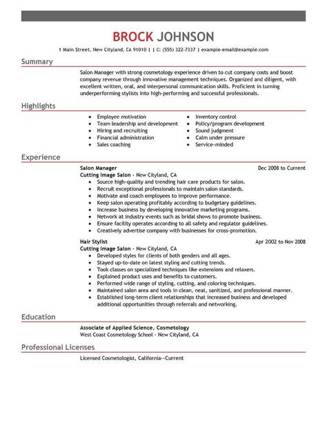 Hairstylist Resume, Esthetician Resume, Interpersonal Communication Skills, Personal Resume, Resume No Experience, Job Description Template, Salon Owner, Infographic Resume, Sales Coaching