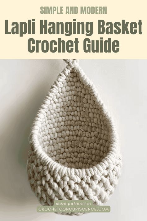 Simple & Modern Lapli Hanging Basket Crochet Guide