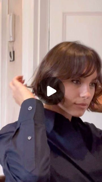 The Hair Bros on Instagram: "A French Bob by @roxy.estella 

#frenchbob #thehairbros" Chin Length Bob Red Hair, French Bob Over 40, Back Of Bob Haircut Short Hair, Bob For Wavy Fine Hair, French Bob Oblong Face, Bobbed Hair With Bangs, Styling French Bob, French Bob With Fringe Round Face, French Bob Balayage