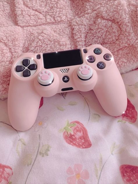 Pink Playstation Controller, Pink Ps4 Controller, Playstation Controller Aesthetic, Gaming Console Aesthetic, Ps4 Controller Aesthetic, Playstation 4 Aesthetic, Gaming Controller Aesthetic, Aesthetic Controller, Aesthetic Playstation