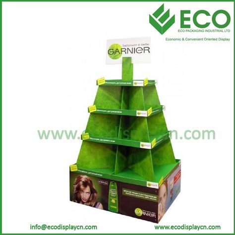 Pyramid Shape Display Stand Point Of Purchase Pallet Display/Pos Cardboard Displays Point Of Purchase Display, Sale Marketing, Cardboard Display Stand, Pallet Display, Pos Design, Pyramid Shape, Garnier Fructis, Cardboard Display, Pos Display