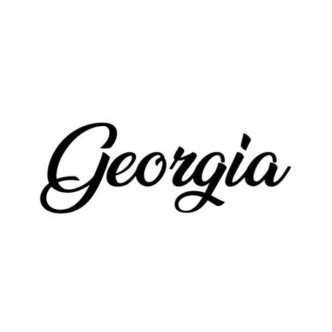 Georgia - Calligraphy Georgia Name Aesthetic, Georgia Name, Georgia Tattoo, Georgia Font, Georgia Wallpaper, Fancy Handwriting, Bulldogs Svg, Fancy Writing, Ga Bulldogs