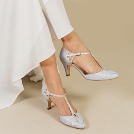 Occasion Shoes | Party Shoes | Lace & Favour Wedding Shoes Blue, Rachel Simpson, Wedding Shoes Vintage, Bridal Cover Up, Blue Wedding Shoes, Bridal Handbags, Wedding Shoes Lace, Sparkle Shoes, Gatsby Wedding