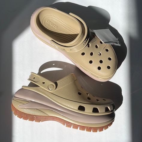 Brand New Mega Crush Crocs In The Sold Out Chair Colorway Women’s Size 9 Tags Attached, Never Worn Latest Crocs Shoes, Crocs Women Sandals, Mega Crush Crocs Outfit, Crush Crocs, Mega Crush Crocs, High Heel Crocs, Croc Outfits Women, Crocs Mega Crush Sandal, Mega Crush Clog Crocs