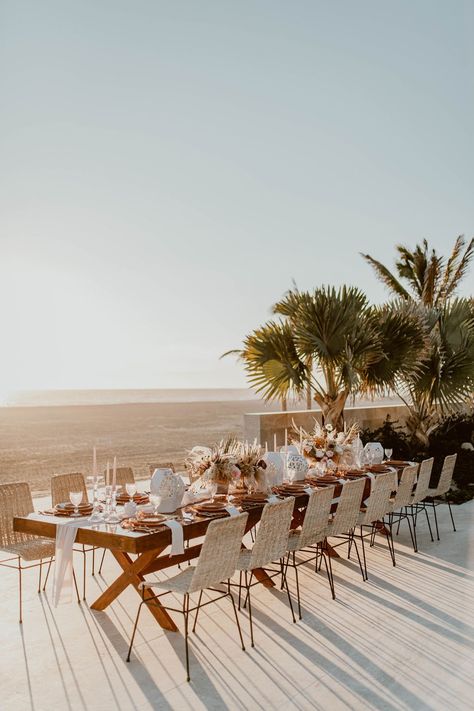 Boho Wedding at Nobu Los Cabos Modern Cabo Wedding, Nobu Cabo Wedding, Nobu Los Cabos Wedding, Nobu Wedding Cabo, Nobu Los Cabos, Los Cabos Wedding Venues, Acre Wedding Cabo, Nobu Hotel Los Cabos, Modern Beach Wedding