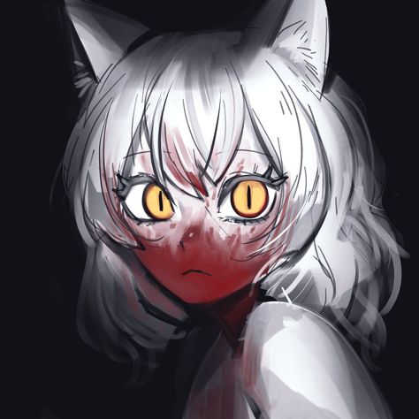 Animal Ears, Cat Girl, الرسومات اللطيفة, White Hair, Cute Anime Character, Character Design Inspiration, Anime Style, Anime Character Design, Cartoon Art