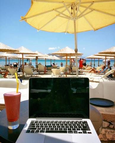 Work On The Beach, Working From Beach, Digital Nomad Aesthetic, Beach Office, Remote Working, Digital Nomad Life, Nomad Lifestyle, Digital Nomad Lifestyle, Film Photography Tips