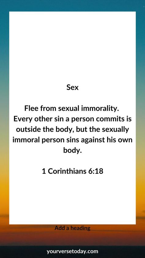 Flee From Sin, Scripture About Sin, Prayer Against Lust, Confusion About Sexuality, Verses About Sexuality, Scripture On Homosexuality, Before Marriage, Mixed Emotions, Bible Quotes Prayer