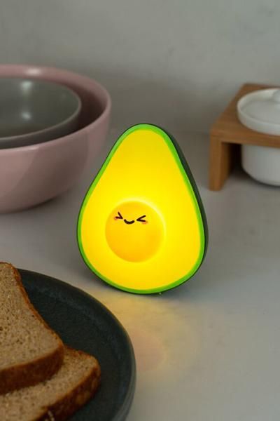 Innovative Products Ideas, Night Table Lamps, Cute Night Lights, Unique Stocking Stuffers, Cute Avocado, Home Decoration Ideas, Kawaii Accessories, Night Table, Kawaii Room