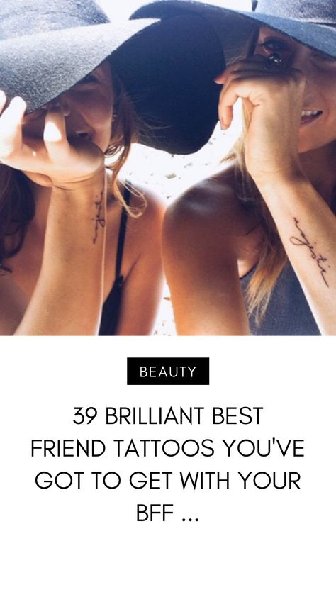 You've got a BFF, right? Why not make what you have permanent by getting a tattoo that matches hers? This is such a fun way to tell the… Losing Best Friend Tattoo, Bff Micro Tattoos, Bff Tiny Tattoos, Best Friend Initial Tattoos, Sentimental Best Friend Tattoos, Meaningful Best Friend Tattoos Unique, Life Long Friend Tattoos, Long Distant Best Friend Tattoos, Best Friend Micro Tattoos