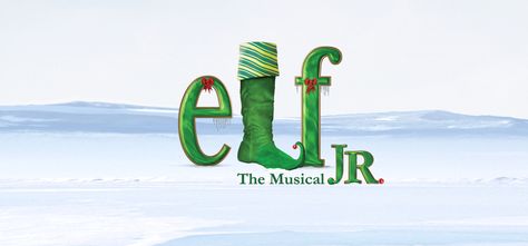 Elf The Musical JR. Elf Jr The Musical, Elf The Musical, Musical Logo, Broadway Playbills, Childrens Playhouse, Show Logo, Jazz Hands, School Field Trip, The Big Boss