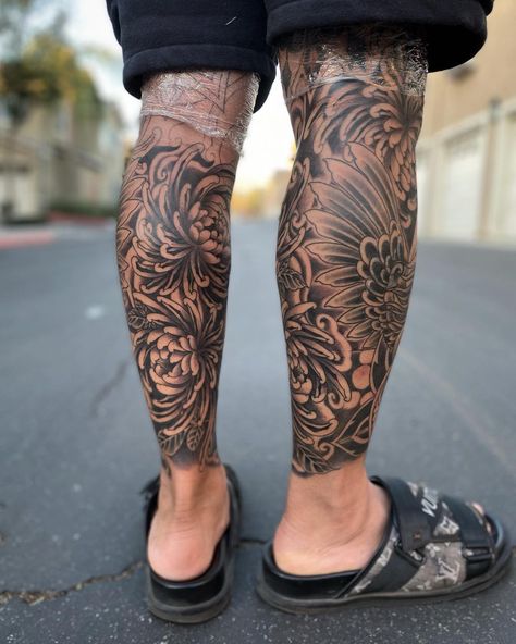 40+ Calf Tattoo Ideas for Men and Women in 2023 Leg Xray, Tattoos Template, Xray Tattoo, Tattoos Calf, Tattoos Letters, Calf Sleeve Tattoo, Tattoo Calf, Tattoos Lion, Tattoo Mens