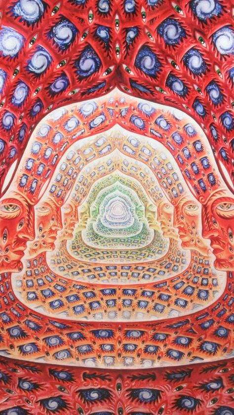 Alex Grey Wallpaper, Alex Gray Art, Tapestry Wallpaper, Wallpaper Hippie, Grey Wallpaper Iphone, Trippy Artwork, Alex Grey, Band Wallpapers, Hipster Wallpaper