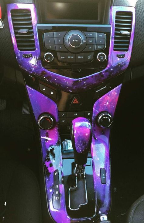 Galaxy wrapped Interior Wrap Car, Interior Car Wrap, Purple Cars, Galaxy Car, Cleaning Car Upholstery, Clean Car Seats, Car Accessories Diy, Galaxy Fashion, Automotive Upholstery