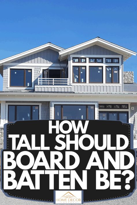 How Tall Should Board And Batten Be? - Home Decor Bliss Timeless Board And Batten, Board And Batten In Entryway, Board And Batten Height Bedroom, Board And Batten Wall Decorating, How Tall Should Wainscoting Be, Board And Batten Wall Tall Ceiling, How Tall Should Board And Batten Be, Board And Batten Tall Ceilings, How High Should Board And Batten Be