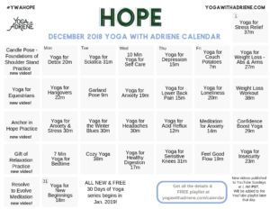 December Yoga Themes, Yoga Calendar, Cycle Health, 30 Day Yoga Challenge, Create Habits, Yoga Nature, Yoga Themes, Yoga With Adriene, 30 Day Yoga