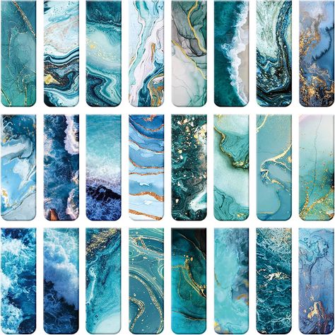 Ocean Bookmark, Ocean Office, Ocean Patterns, Christmas Bookmark, Magnetic Book, Bookish Items, Reading Bookmarks, Student Teacher Gifts, Books Lover