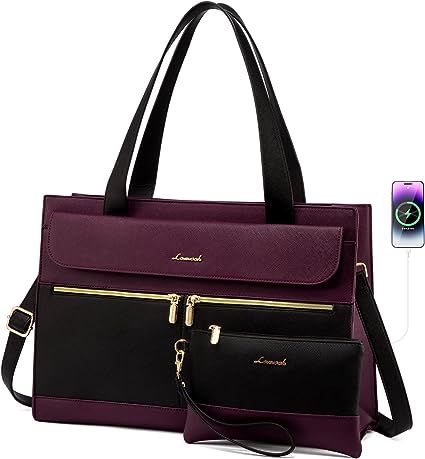 LOVEVOOK Laptop Bag for Women 15.6 Inch Tote Work Professional Leather Computer Briefcase Waterproof Handbag Shoulder Large Capacity Business Teacher Office Crossbody Purse Business Teacher, Briefcase For Women, Teacher Office, Briefcase Women, Laptop Tote Bag, Work Tote Bag, Laptop Bag For Women, Laptop Tote, Professional Bag