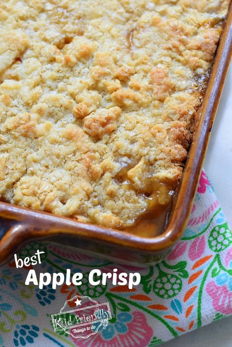 The Best Apple Crisp Recipe, No Oatmeal Apple Crisp, Apple Casserole Dessert, What To Make With Honey Crisp Apples, Bisquick Apple Crisp, Cake Mix Apple Cobbler, Apple Crisp Recipe Easy, Dessert Oatmeal, Delicious Apple Crisp