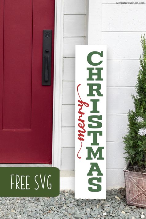 Diy Porch Signs Christmas, Cricut Christmas Signs Wood, Diy Christmas Porch Signs Wood, Front Porch Christmas Signs Wooden, Diy Christmas Signs Wood Front Porches, Winter Porch Signs Diy, Merry Christmas Signs Wooden, Outdoor Christmas Signs, Diy Christmas Porch Signs