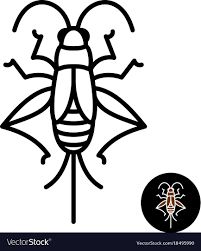 Cricket insect stylized logo Royalty Free Vector Image Insect Logo, Cricket Bug, Cricket Insect, Logo Design Ideas, Animated Icons, Top Down, All Icon, Icon Font, Displaying Collections