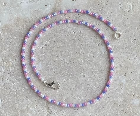 257JEWELLERY - Etsy UK Pink And Purple Beaded Necklace, Beads Necklace Ideas, Handmade Necklaces Beads, Handmade Necklace Ideas, Bead Necklace Ideas, Seed Beaded Jewelry, Seed Beads Jewelry, Purple Beaded Necklace, Pink Beaded Necklace