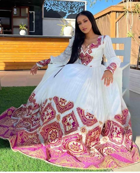 Eritrean Clothing, Ethiopian Wedding Dress, Eritrean Dress, Ethiopian Wedding, Ethiopian Clothing, Ethiopian Traditional Dress, African Traditional Wedding Dress, Ethiopian Women, Ethiopian Dress