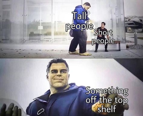 Tall People Memes, Tall People Jokes, Short People Memes, Marvel Fanart, Meme Page, Funny Random, Tall People, School Memes, Random Memes