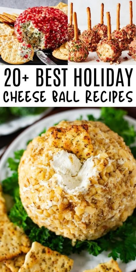 These festive cheese balls are perfect for your Thanksgiving or Christmas dinner! 🧀✨ A must-try Holiday Cheese Ball Recipe for your next party! 🎉 #HolidayCheeseBallRecipes #ChristmasAppetizers #ThanksgivingAppetizers Cheese Balls For Christmas, Holiday Cheese Balls, Gluten Free Bisquick Recipes, Christmas Cheese Ball, Cream Cheese Balls Recipe, Fancy Appetizer Recipes, Holiday Dips, Cheese Ball Recipes Easy, Gluten Free Bisquick