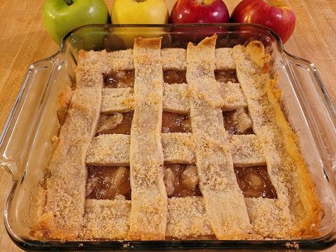 Easy Apple Cobbler with Pie Crust - ParnellTheChef Apple Cobbler With Apple Pie Filling, Apple Cobbler With Pie Crust Top, Double Crust Apple Cobbler, Apple Cobbler With Pie Crust, Apple Cobbler With Canned Apples, Apple Cobbler With Pie Filling, Easy Apple Pie Recipe With Premade Crust, Pie Crust Cobbler, Store Bought Pie Crust Recipes