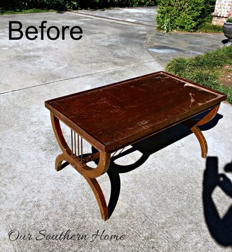 Antique Coffee Table Makeover, Painting Coffee Table Ideas, Painted Coffee Table Ideas Color Combos, Coffee Table Diy Makeover, Glass Top Coffee Table Makeover, Coffee Table Refinishing Ideas, Coffee Table Flip, Wood Coffee Table Makeover, Coffee Table Makeover Diy