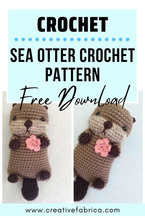 free Sea Otter Crochet Pattern, Sea Otter Crochet Pattern, Crochet Pattern, Crochet Patterns Crochet Otter Pattern Free Amigurumi, Otter Crochet Pattern Free, Amigurumi Otter Pattern, Crochet Sea Otter Amigurumi Free Pattern, Crochet Sea Otter Free Pattern, Crochet Patterns Otter, Crochet Otter Pattern, Crochet Sea Otter, Otter Crochet Pattern