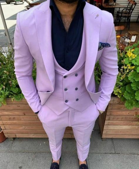 Men Suits Purple 3 Piece Wedding Party Wear Coat Pant Purple - Etsy Lavender Colour Suit For Men, Lavender Suit Men, Lilac Suit Men, Men Wedding Wear, Purple Prom Suit, 3 Piece Suit For Men, Men Fashion Suit, Lavender Suit, Suit For Men Wedding