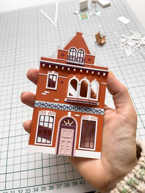 Take a tour of Adrian & Gidi's tiny paper dollhouse passion project | Creative Boom Paper Peepshow Diy, Love Story Scrapbook, Papers For Journal, Paper Relief Art, Paper Diorama, Paper Dollhouse, Paper Buildings, Paper Figures, Cut Paper Illustration