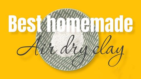 air dry clay recipes - no cracks - clayitnow Homemade Polymer Clay Recipe, Homemade Air Dry Clay, Air Dry Clay Recipe, Make Air Dry Clay, Modeling Clay Recipe, Homemade Clay Recipe, Mushroom Diy, Cold Porcelain Tutorial, Air Dry Modeling Clay