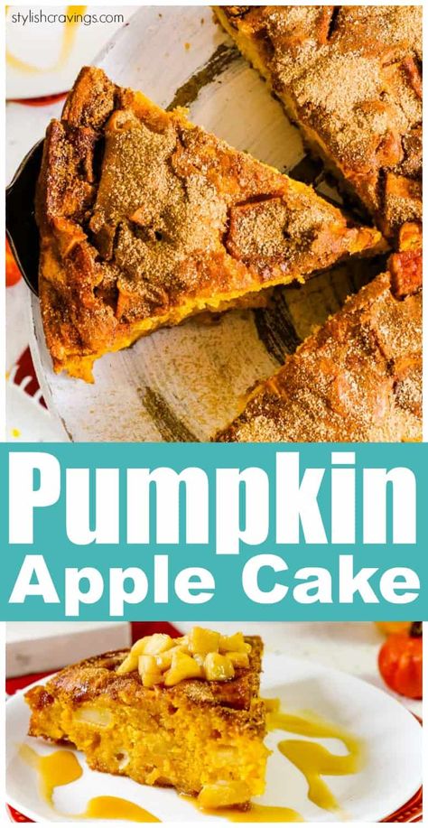 Pumpkin And Apple Recipes, Pumpkin Apple Recipes, Apple Pumpkin Recipes, Pumpkin Apple Cake, Autumn Sweets, Dessert List, Stylish Cravings, Autumn Favorites, Mediterranean Desserts