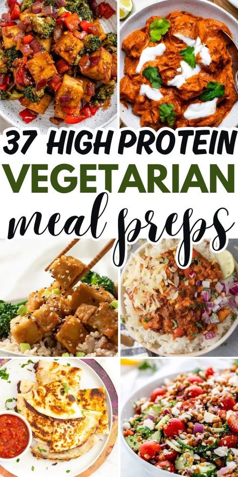 Prep your week with these high protein vegetarian meals that are healthy, easy, and low carb. Perfect for quick lunches, simple dinners, and low-calorie snacks, these recipes are cheap and full of ideas to keep your diet on track. Easy Meal Prep High Protein, Protein Lunch Ideas For Work, Protein Vegetarian Meals, High Protein Vegetarian Meals, Meal Prep High Protein, Protein Lunch Ideas, Quick And Easy Meal Prep, Protein Vegetarian Recipes, Vegetarian High Protein