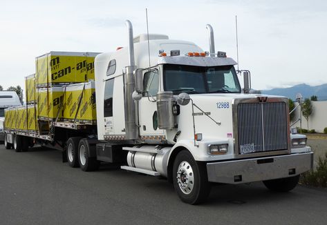 Western Star 4900SF | Mercer Transport | Dave White | Flickr Westernstar Trucks, Dave White, Smith Miller Toy Trucks, Diesel Pusher Motorhome, Western Star Trucks, Western Star, Semi Trucks, Trailer, Trucks