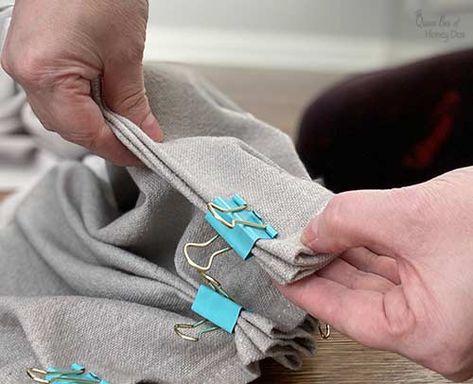 How to make custom looking curtains from drop clothes! #diy #curtains #drop cloth Painting Drop Cloth Curtains Ideas, Drop Sheet Curtains, Creative Curtains Ideas, Curtains From Drop Cloths, Paint Drop Cloth Curtains, Painters Drop Cloth Curtains, Diy Drop Cloth Curtains, Drop Cloth Curtains Diy, Diy Blackout Curtains