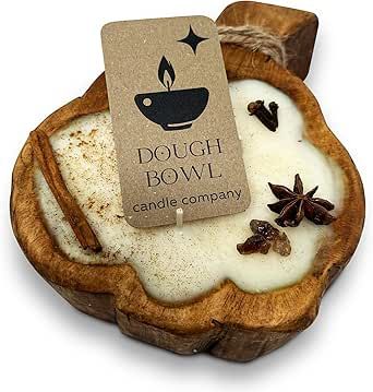 Dough Bowl Candle Co. Pumpkin Candle - 8"x6"x1.5" Pumpkin Spice Candles with 35 Hour Burn Time, Wooden Fall Candles with 100% Soy Wax, 3 Wick Fall Scented Candles, Fall Room Decor, Autumn Candle Fall Scented Candles, Thanksgiving Candles, Fall Room, Fall Room Decor, Pumpkin Spice Candle, Fall Candle Scents, Pumpkin Candle, Autumn Candle, Wooden Dough Bowl