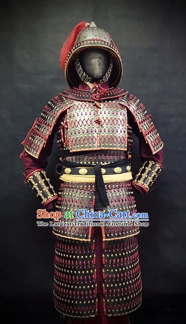 Traditional Chinese Song Dynasty Warrior Body Armor Ancient Infantry General Iron Costumes and Helmet Full Set Song Dynasty Armor, Chinese Armor, Chinese Song, A Knight's Tale, Chinese Warrior, Monster Costumes, Historical Armor, Dynasty Warriors, Song Dynasty