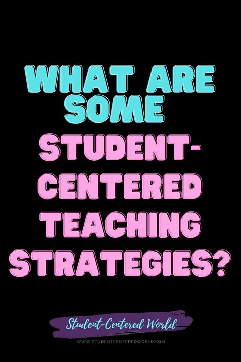 Switching from a teacher-centered model in the classroom to a student-centered one can seem extremely overwhelming, but it doesn't have to be. Often I have people come to me with one simple question, “What are some student-centered teaching strategies?" While there may be no "one-size-fits-all" answer for the question of what are some student-centered teaching strategies, there are some guidelines that any teacher can abide by. Learner Centered Teaching, Classroom Challenges, Differentiated Instruction Strategies, Student Centered Learning Activities, Differentiating Instruction, Student Centered Classroom, Middle School Special Education, Effective Teaching Strategies, Student Centered Learning