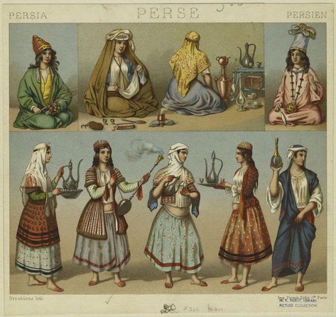 Persian Clothing, Persian Women, Ancient Persia, Ancient Persian, Iranian Art, Historical Costume, Historical Fashion, Costumes For Women, Vintage Illustration