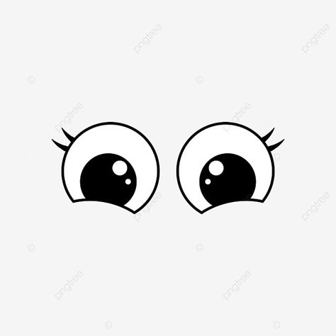 Simple Eye Drawing Cartoon, Eyes Drawing Cartoon Anime, Cute Eyes Drawing Cartoon, Cartoon Eyes Drawing Easy, Cute Anime Eyes Drawing, Different Eyes Drawing, Cartoon Eyes Cute, How To Draw Cartoon Eyes, How To Draw Eyes Cartoon