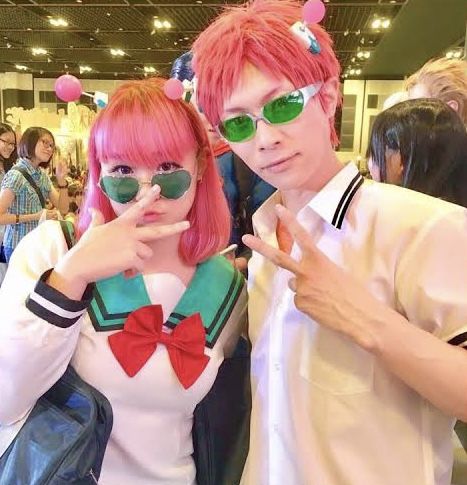 Fem Cosplay Ideas, Female Saiki Cosplay, Duo Anime Cosplay Ideas, Saiki K Cosplay Female, Cosplay Duo Ideas Anime, Kylea Core, Duo Anime Cosplay, Duo Cosplay Anime, Fem Saiki Kusuo